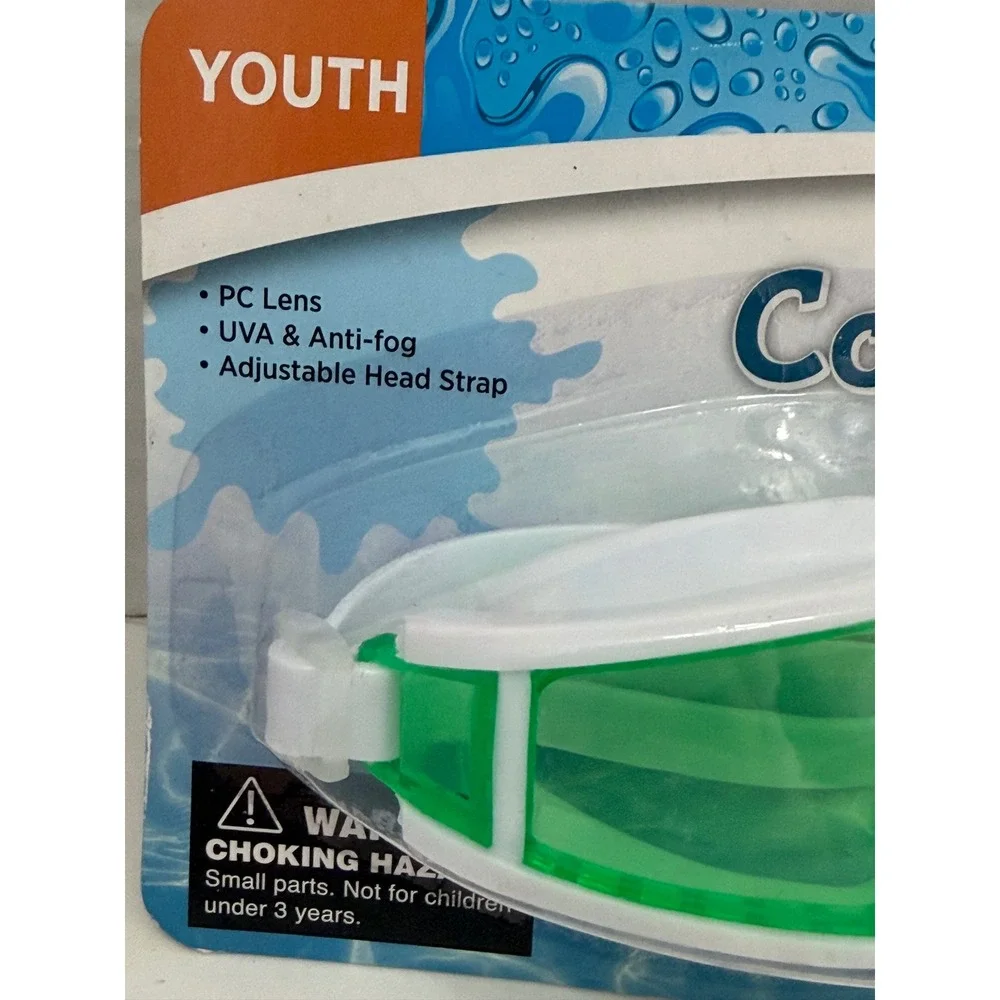 Swimgear Youth Cool Goggles and Child‎ Swim Mask Set 3 Pack Green Pink White